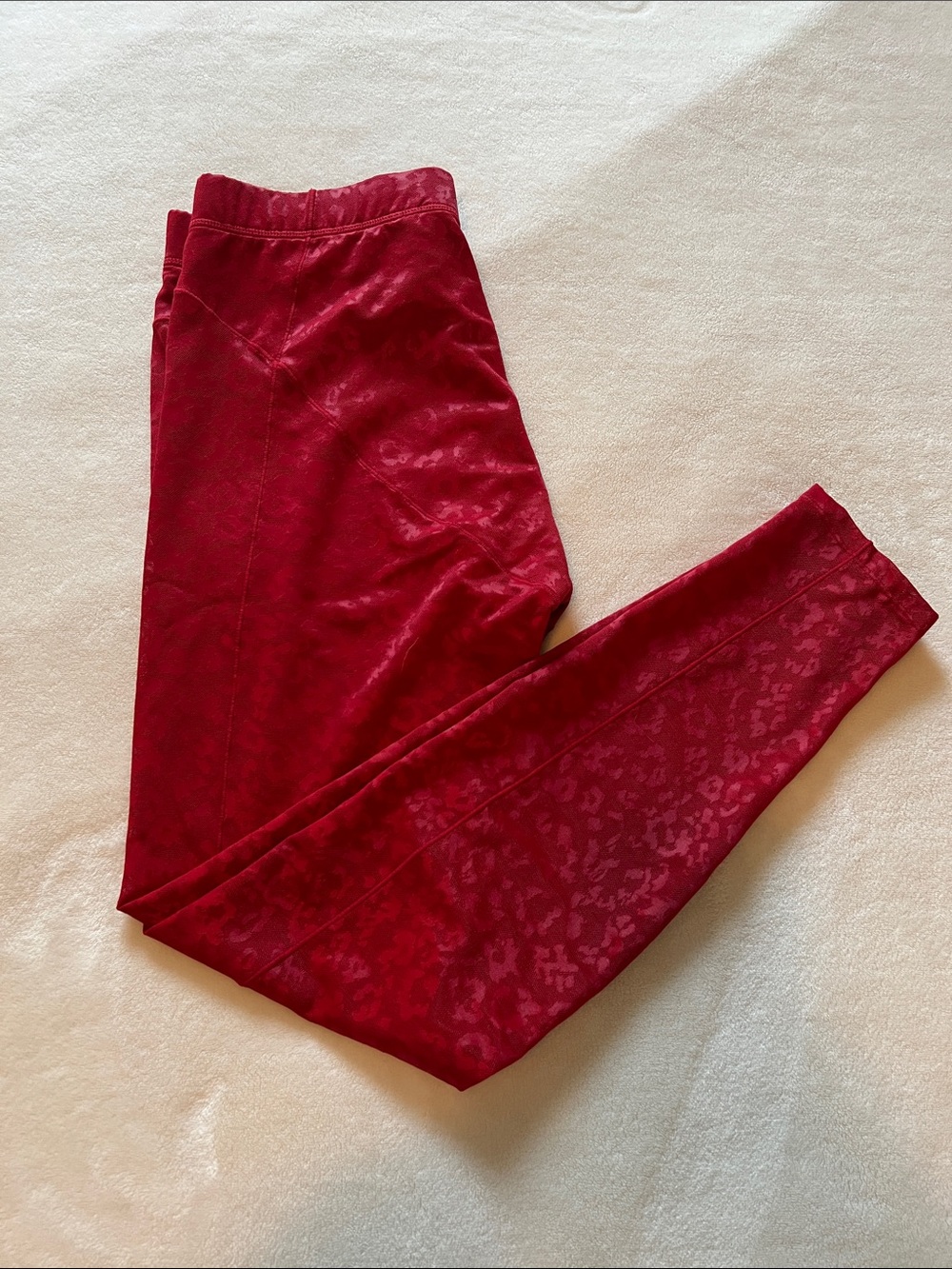 Fabletics Red Lace Leggings